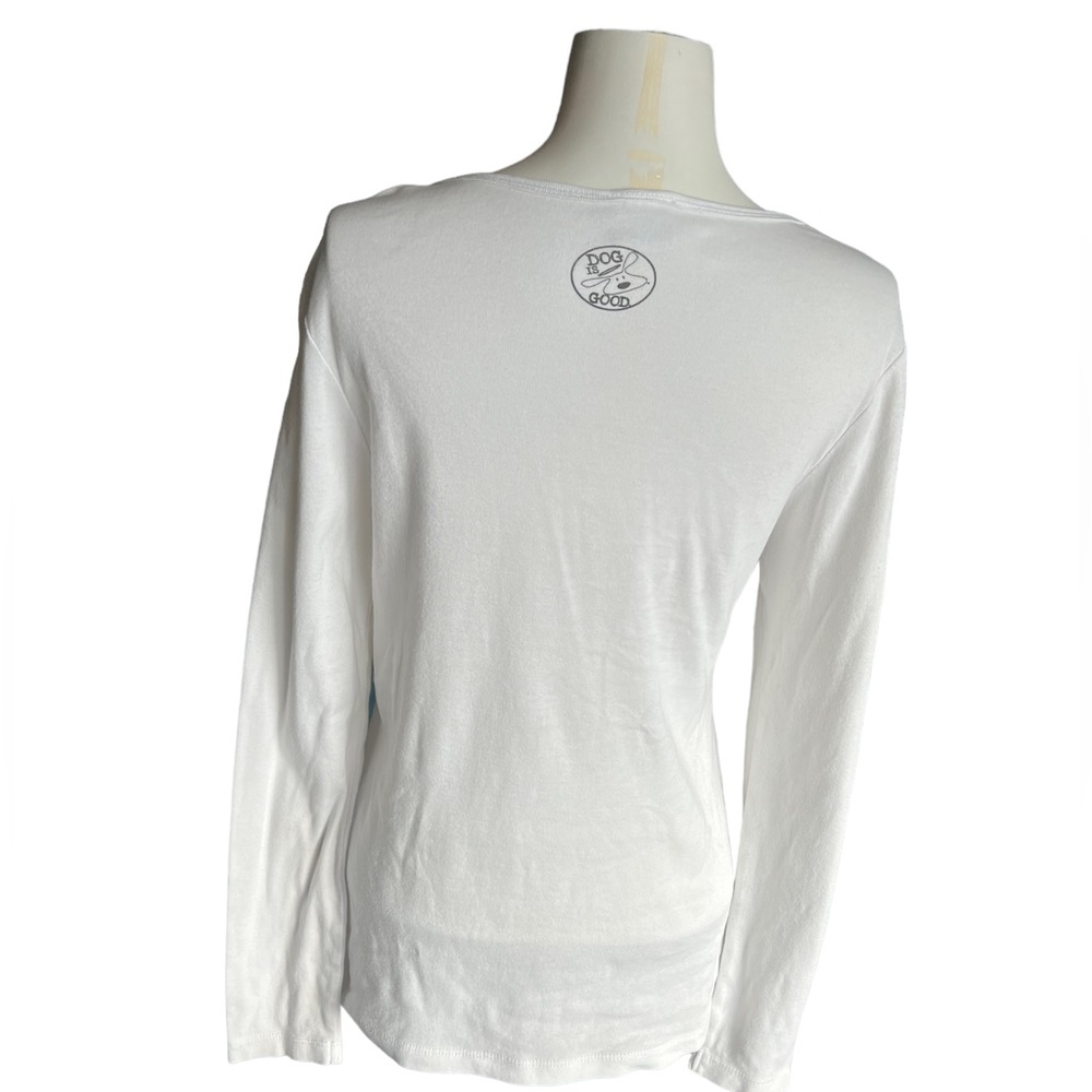 Dog is good long sleeve T shirt See measurements below for sizing. Cute shirt! - Picture 4 of 5
